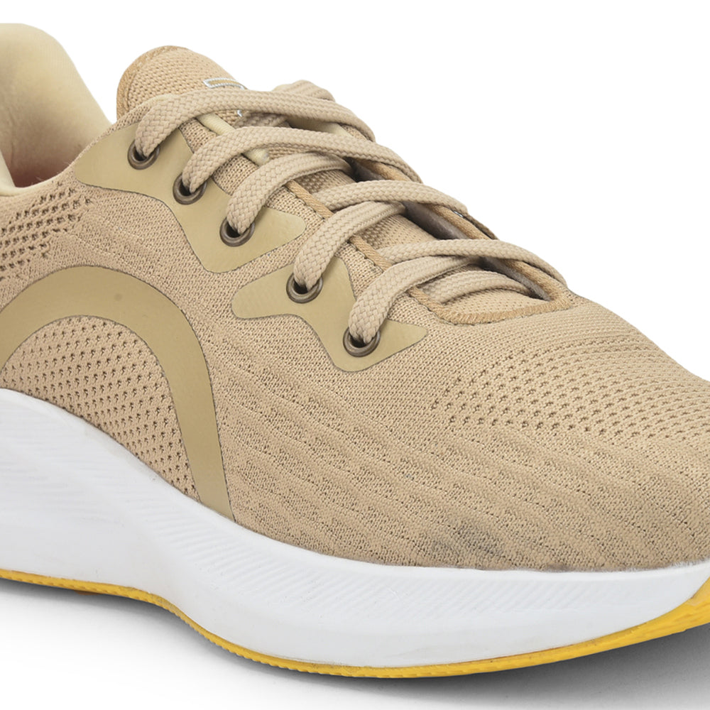 Leap7x Lacing Sports Shoes For Men (Beige) CHALANGE-2 By Liberty