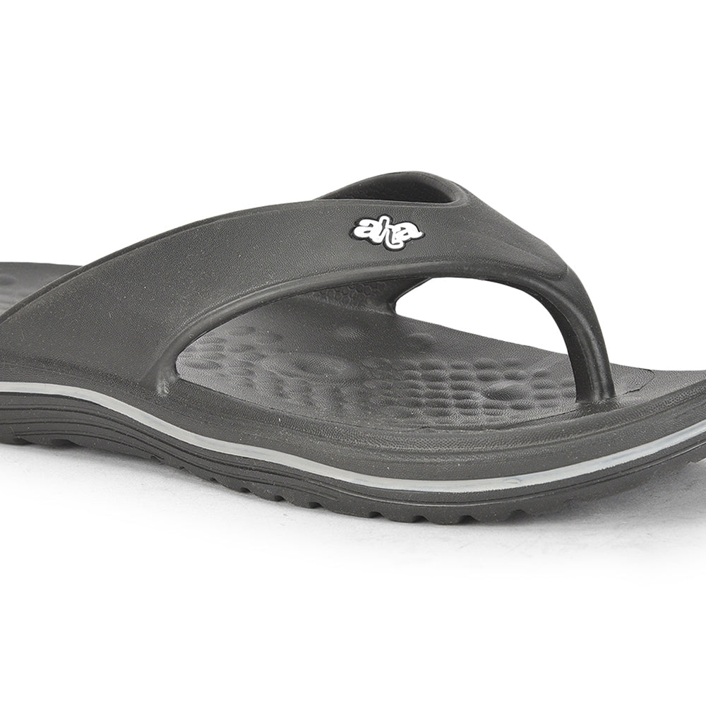 A-HA Casual Black Flip Flop For Men BEACHTIME By Liberty