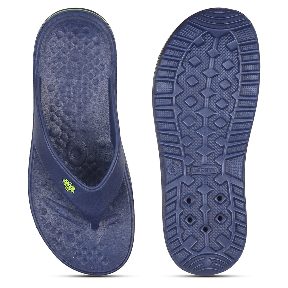 A-HA Casual Navy Blue Flip Flop For Men BEACHTIME By Liberty