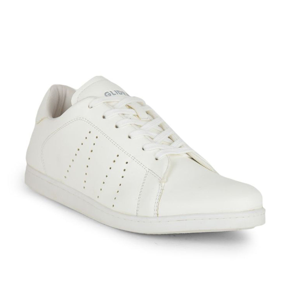 Gliders Casual White Lacing Sneakers For Men ANDERSON By Liberty