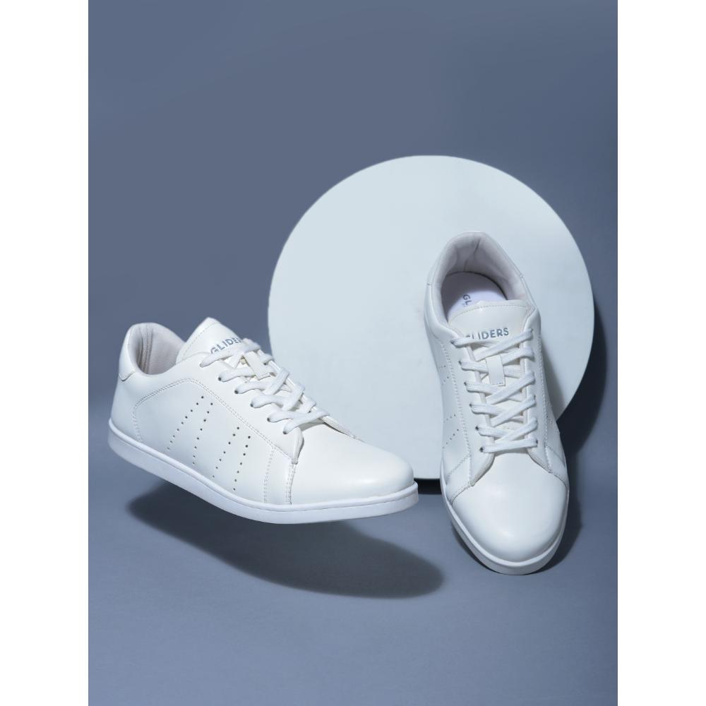 Gliders Casual White Lacing Sneakers For Men ANDERSON By Liberty