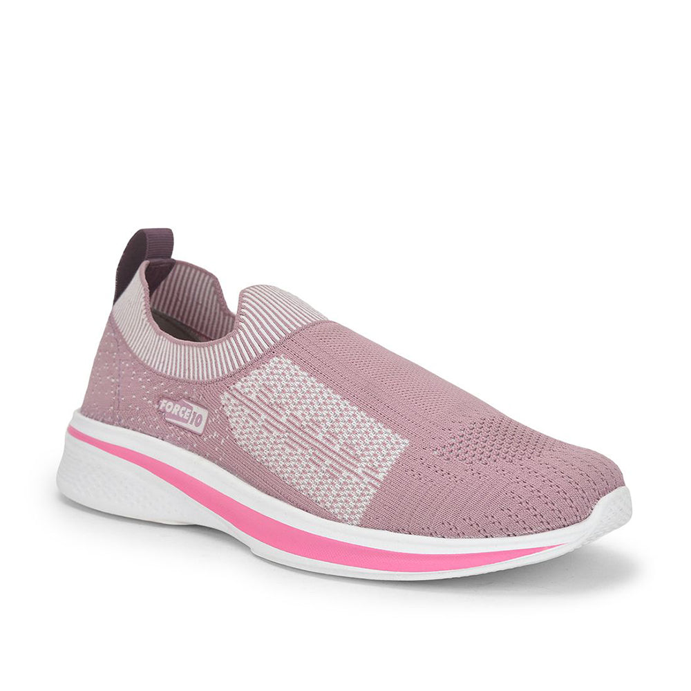 FORCE 1 Sports Non Lacing Shoe For Ladies (Pink) NORRIS-2E By Liberty