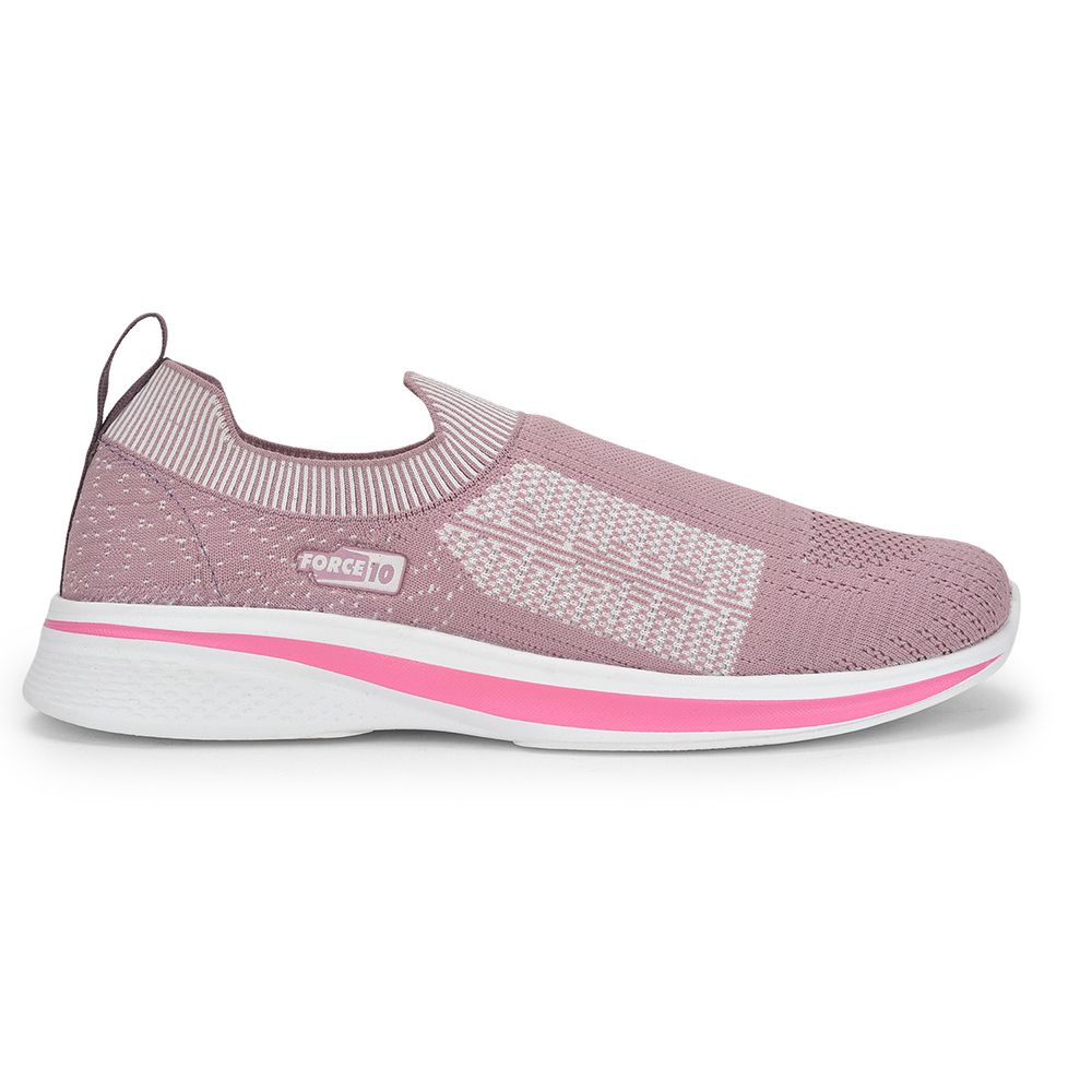 FORCE 1 Sports Non Lacing Shoe For Ladies (Pink) NORRIS-2E By Liberty