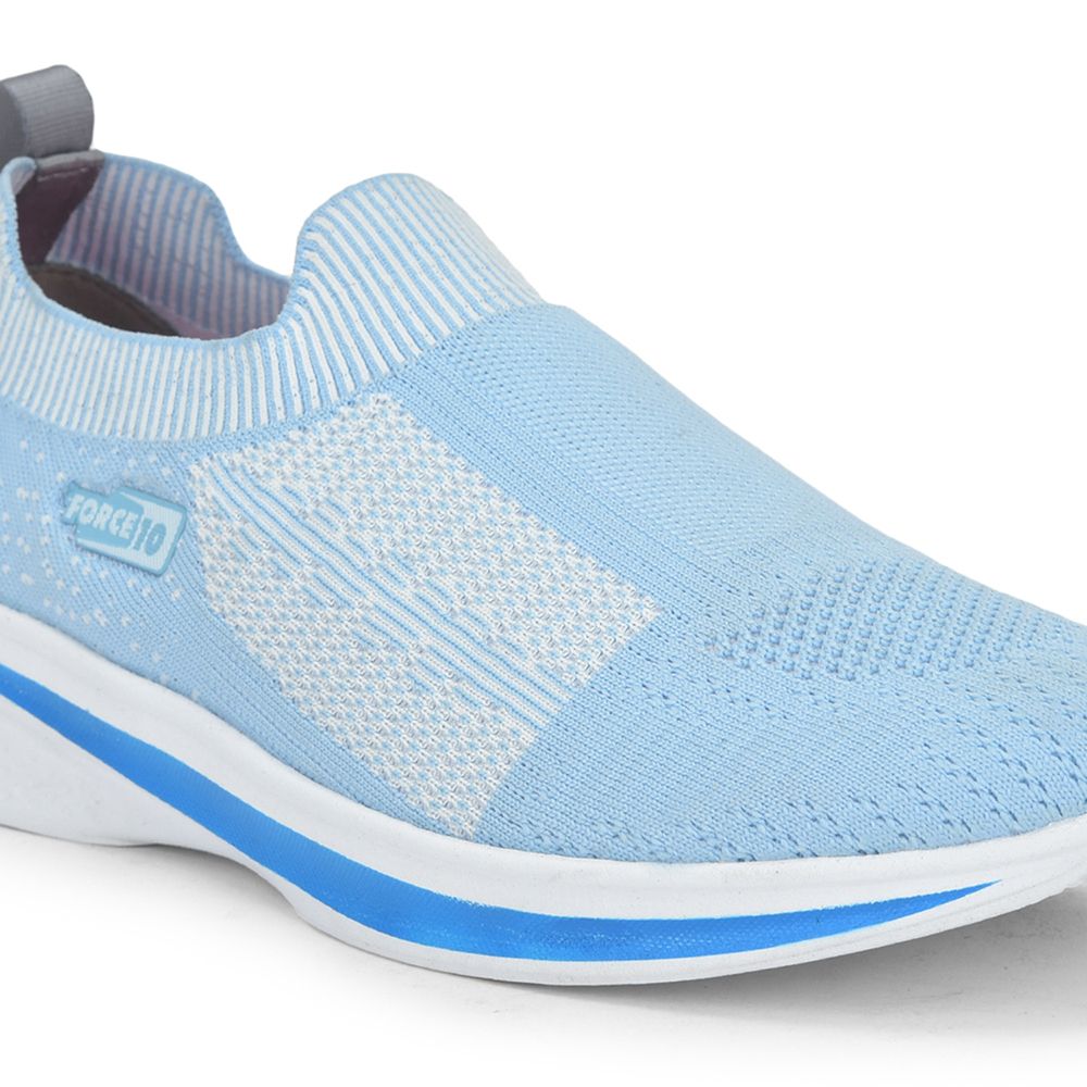 FORCE 1 Sports Non Lacing Shoe For Ladies (S.Blue) NORRIS-2E By Liberty