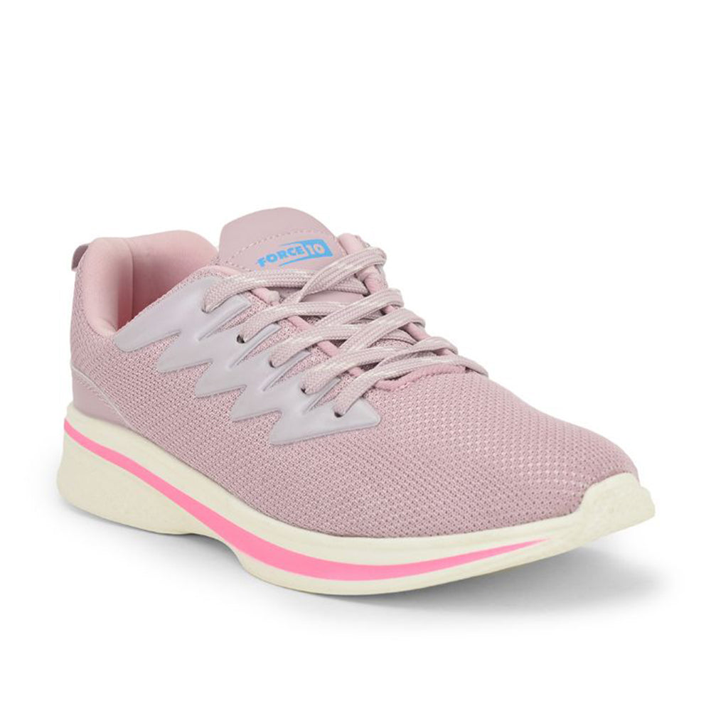 Force 1 Lacing Pink Casual Shoes For Women CEINA By Liberty