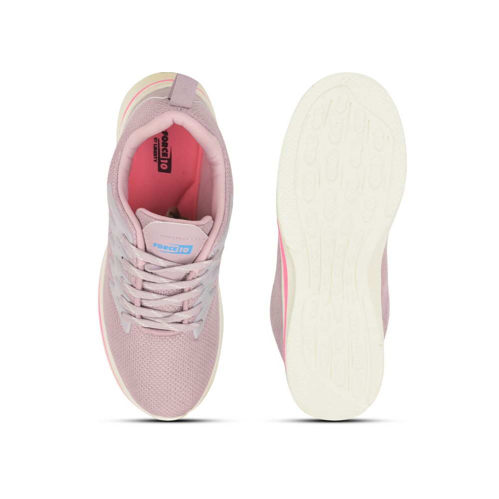 Force 1 Lacing Pink Casual Shoes For Women CEINA By Liberty