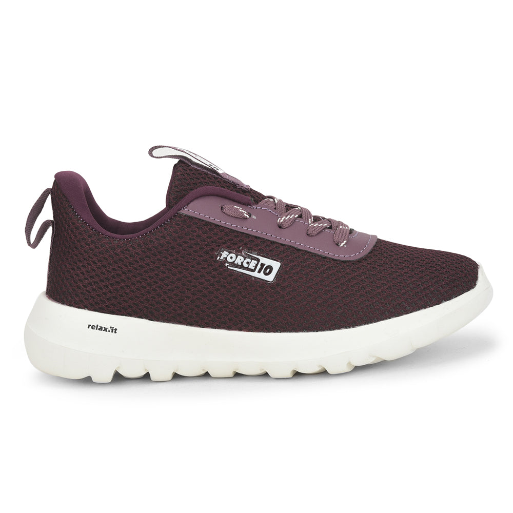 FORCE 1 Sports Lacing Shoe For Ladies (Purple) FRISK By Liberty