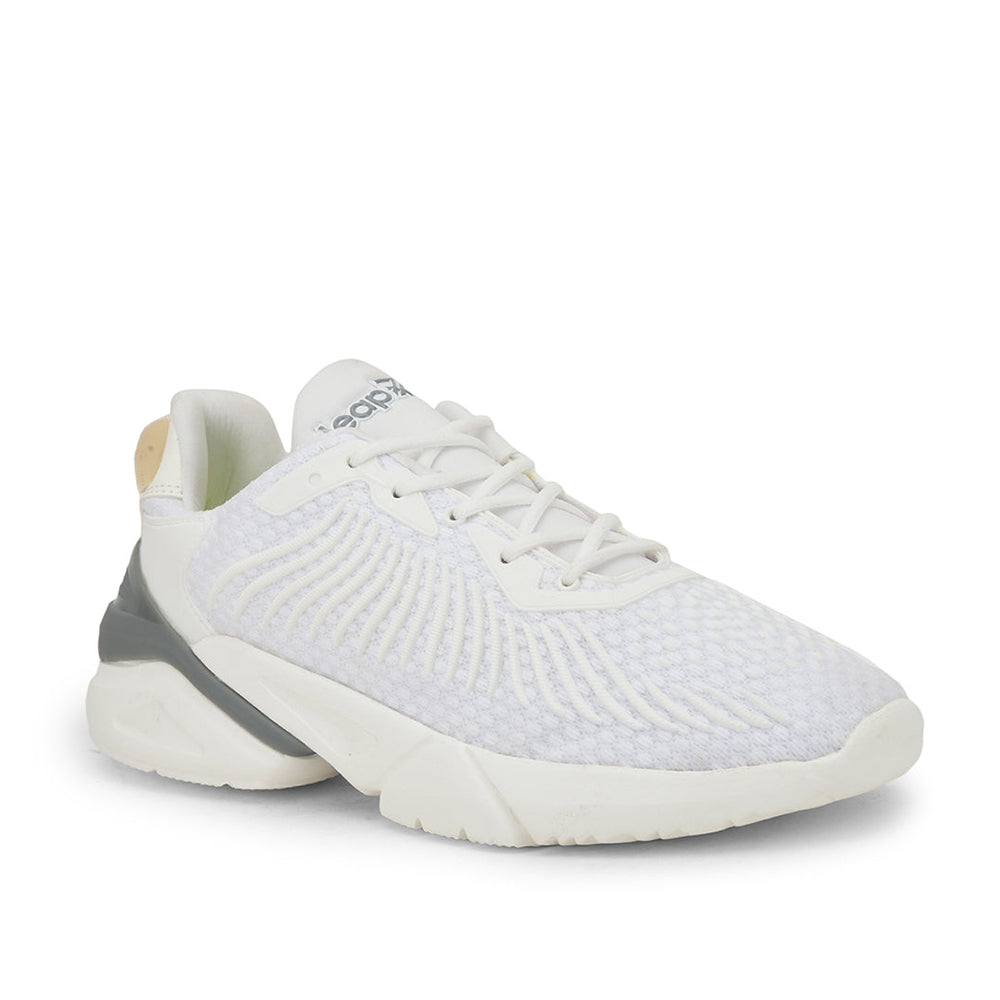 Leap7x Casual White Lacing Shoes For Men GESTURE By Liberty