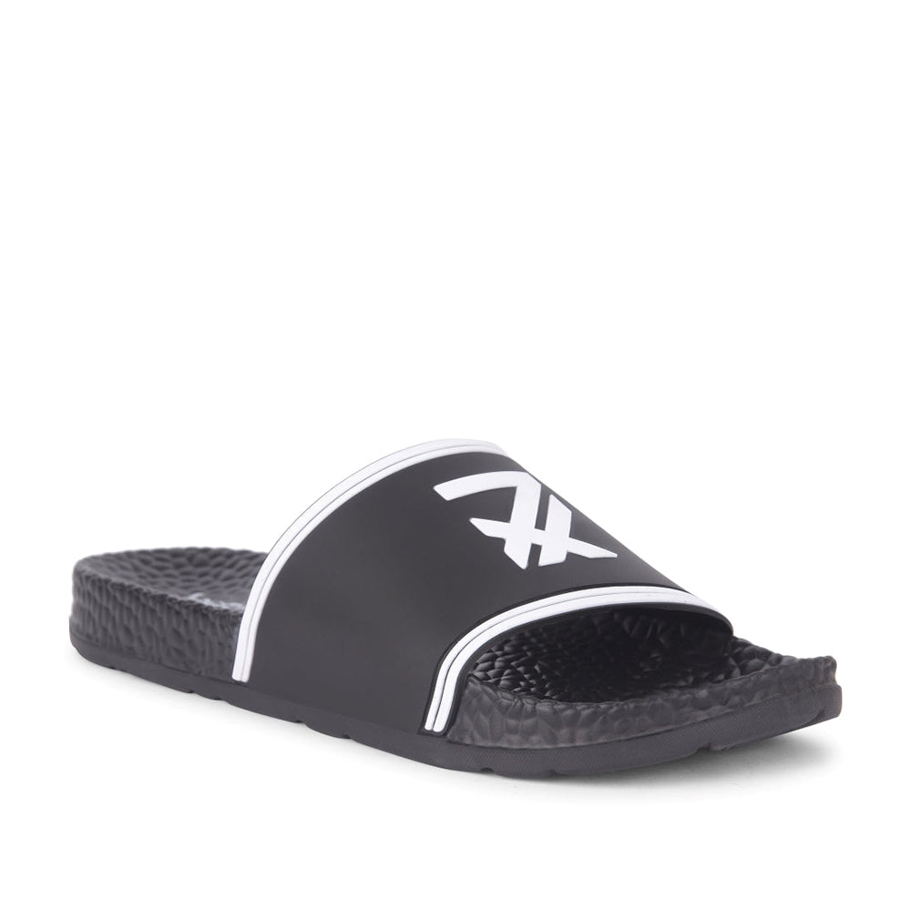 Leap7x By Liberty Mens LUCAS Black Bin Slippers