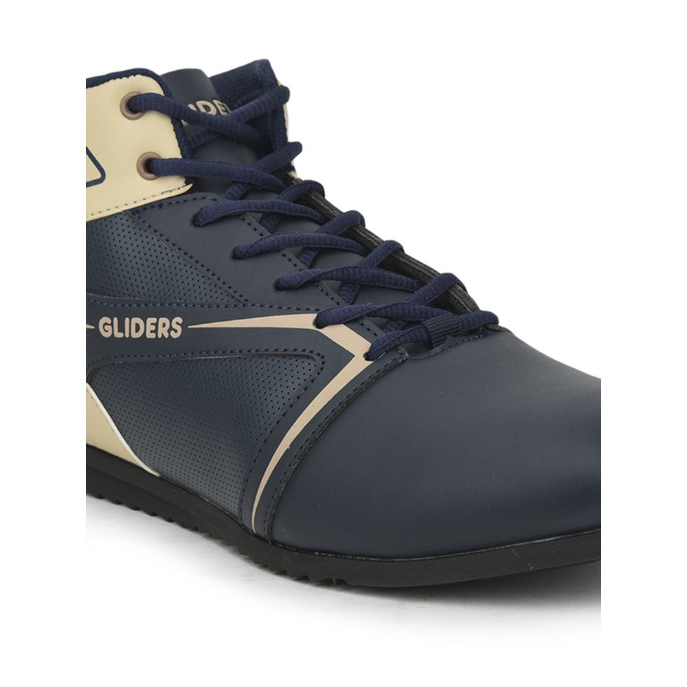 Gliders Casual Navy Blue Lacing Sneakers For Men RIDER-E By Liberty