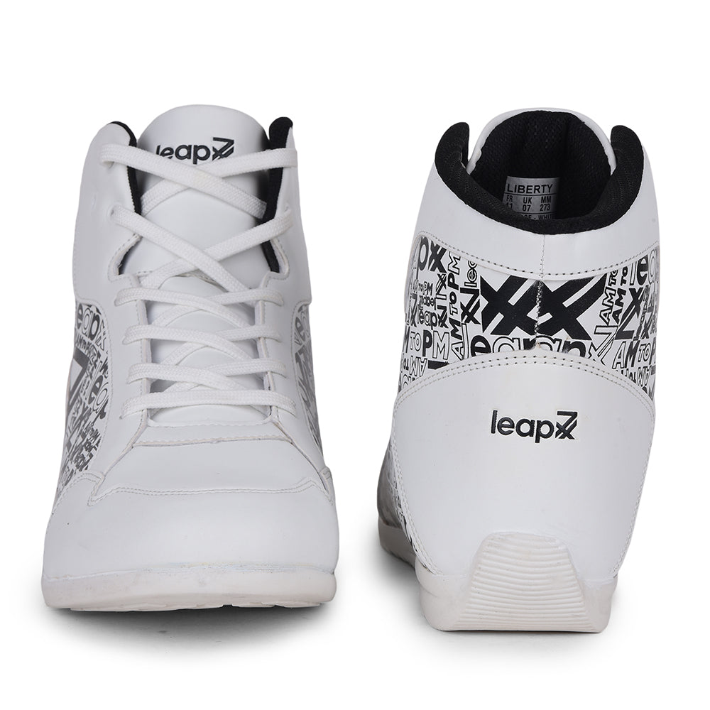 Leap7x Casual White Lacing Sneakers DUCANI-3E By Liberty