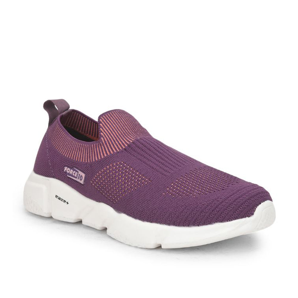 Force 1 Sports Non Lacing Shoe For Ladies (Purple) MAIDEN-E By Liberty