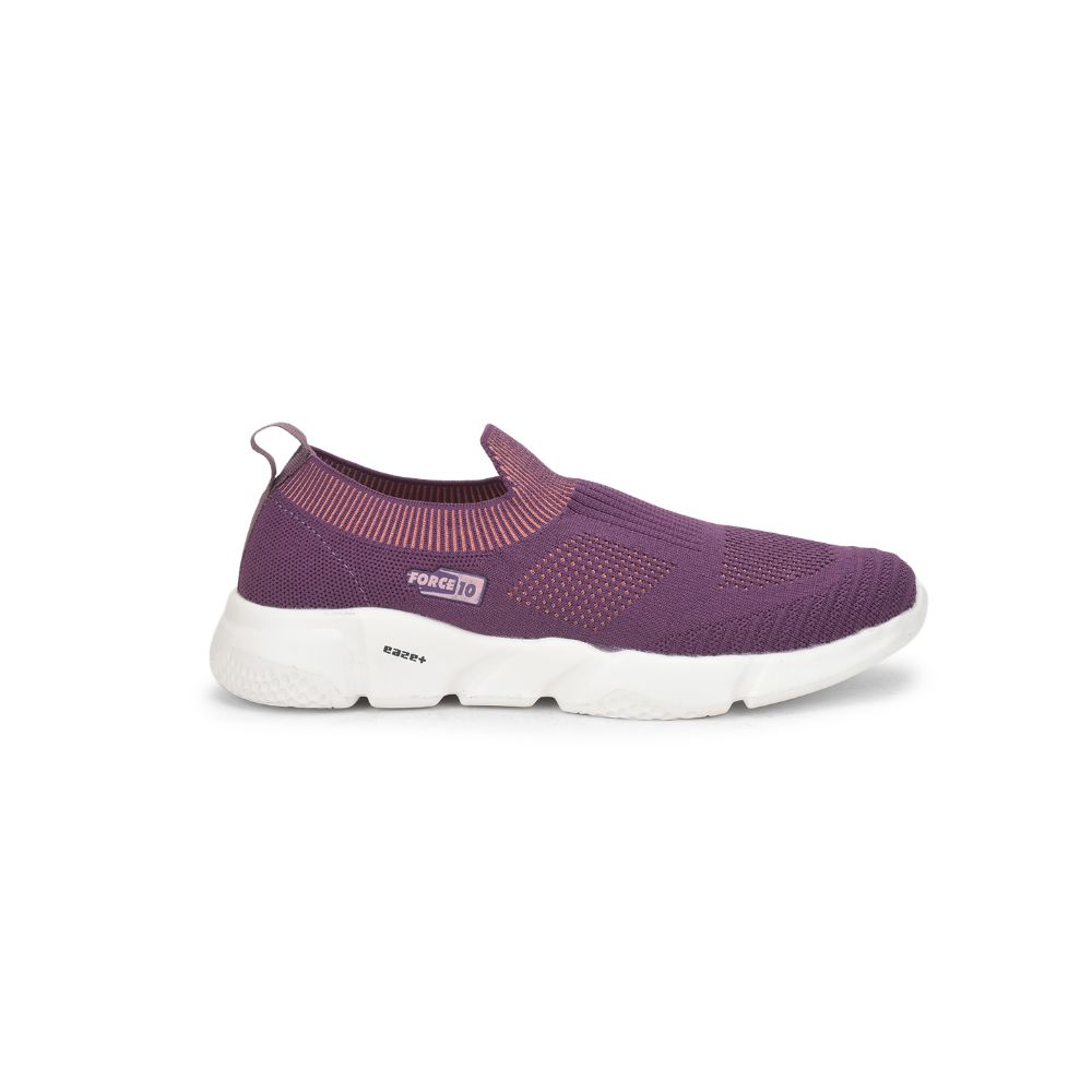 Force 1 Sports Non Lacing Shoe For Ladies (Purple) MAIDEN-E By Liberty