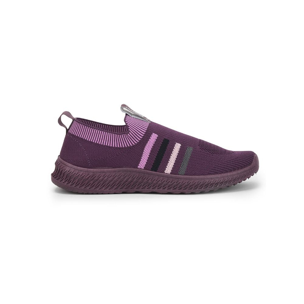 Force 1 Sports Non Lacing Shoe For Ladies (Purple) GRACE-7 By Liberty