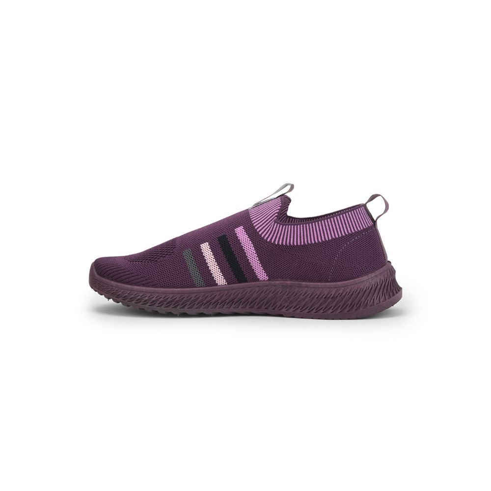 Force 1 Sports Non Lacing Shoe For Ladies (Purple) GRACE-7 By Liberty