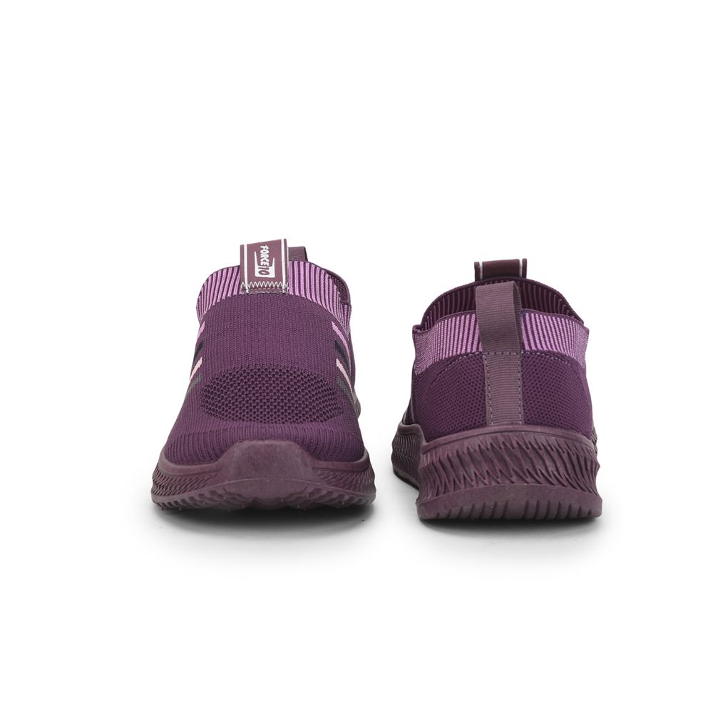 Force 1 Sports Non Lacing Shoe For Ladies (Purple) GRACE-7 By Liberty