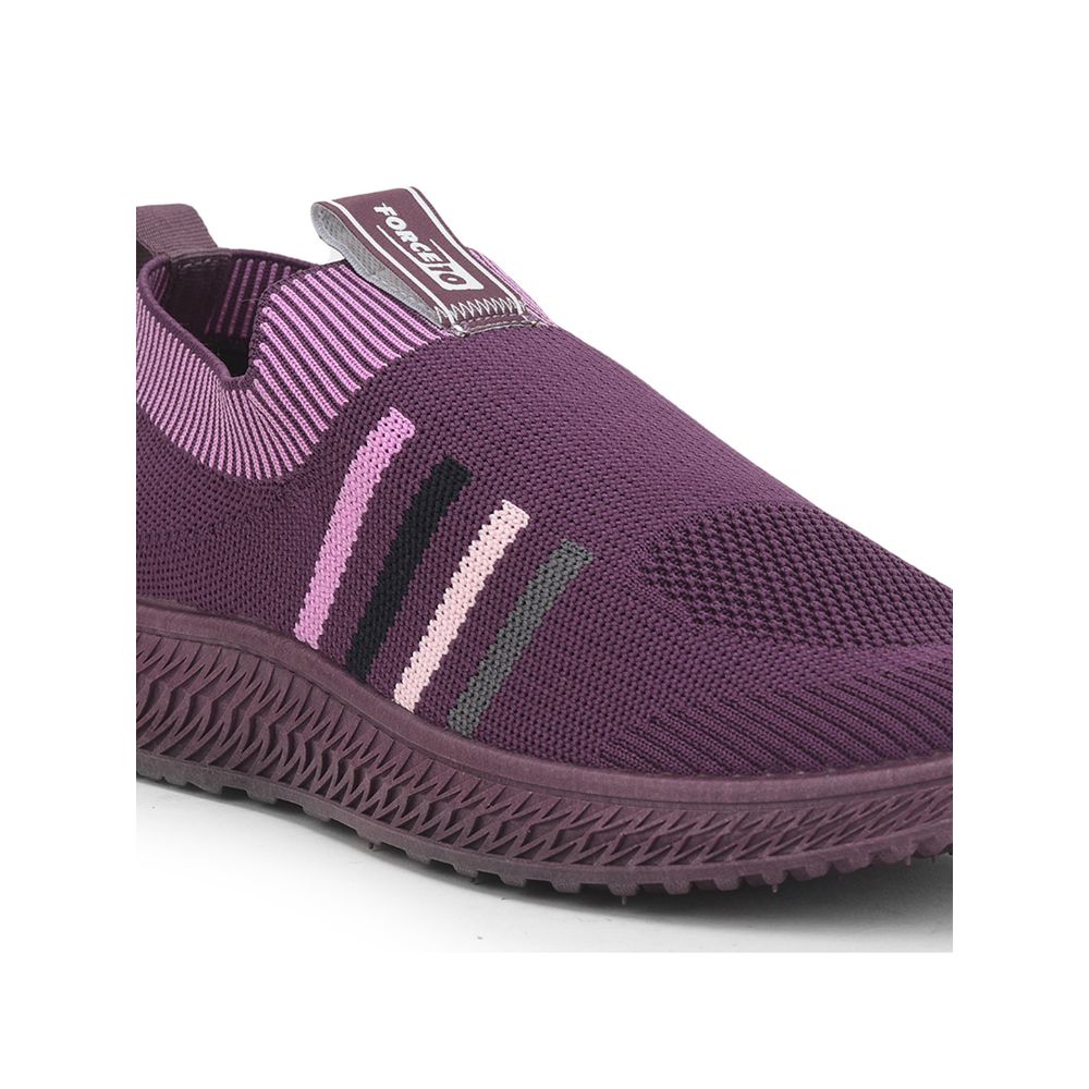 Force 1 Sports Non Lacing Shoe For Ladies (Purple) GRACE-7 By Liberty