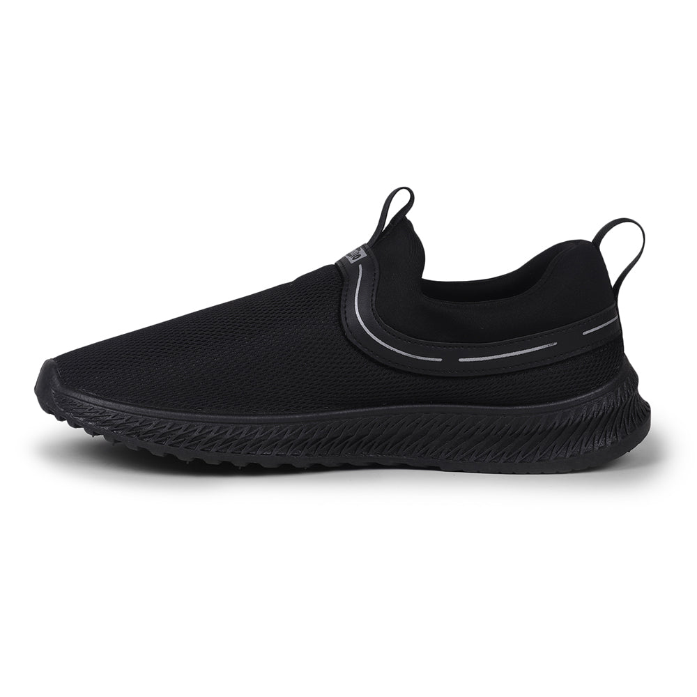 Force 1 By Liberty Men OSCAR-8E Black Sports Non Lacing Shoes