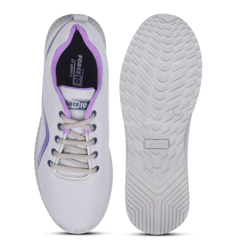 FORCE 1 By Liberty Women LYRA-2 Grey Sports Lacing Shoes