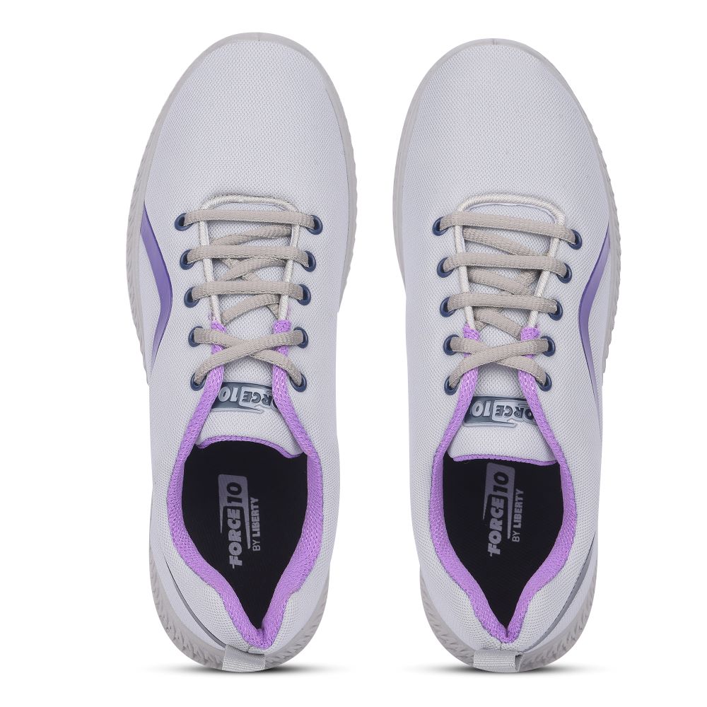 FORCE 1 By Liberty Women LYRA-2 Grey Sports Lacing Shoes