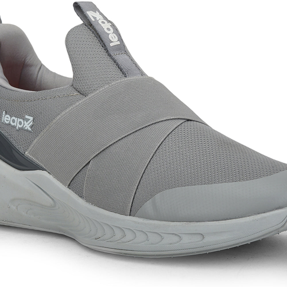 Leap7x Sports Non Lacing Shoes For Men (Grey) PORTUGAL-E By Liberty