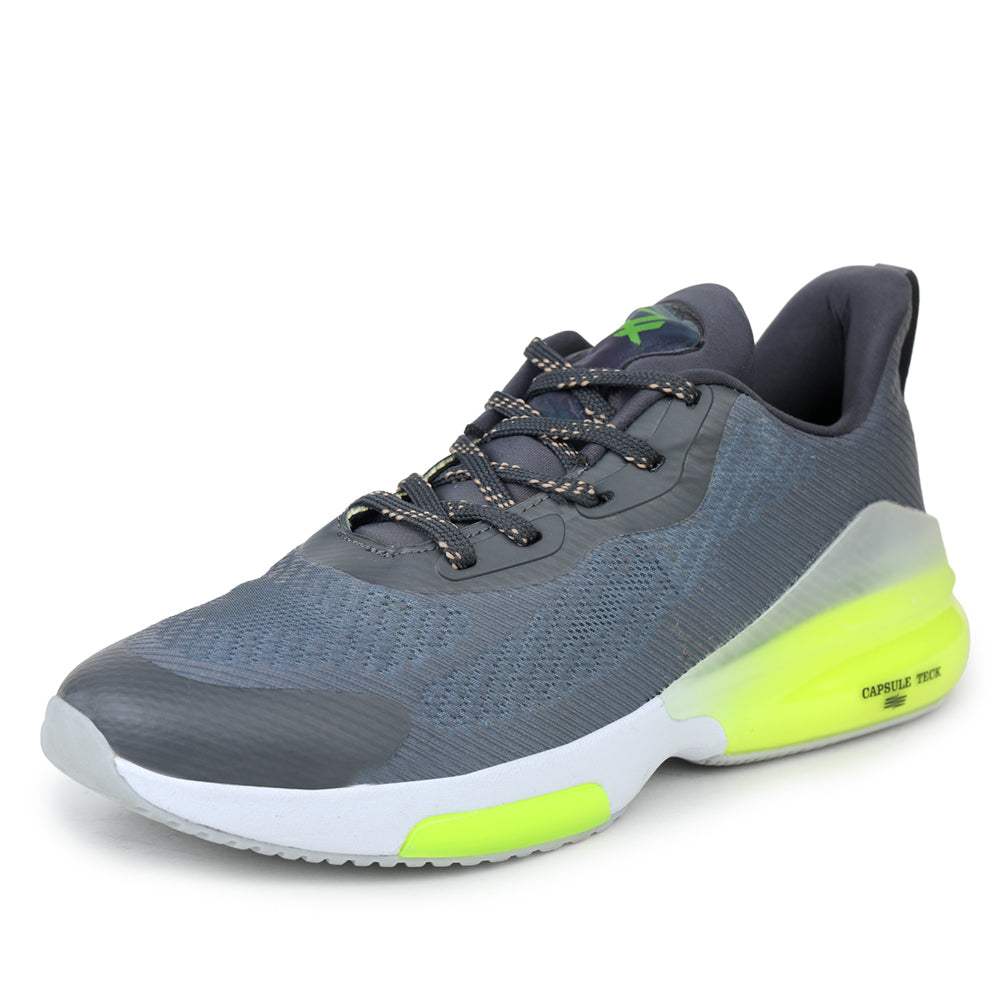 Leap7x Sports Lacing Shoes For Men (Grey) SOYUZ By Liberty