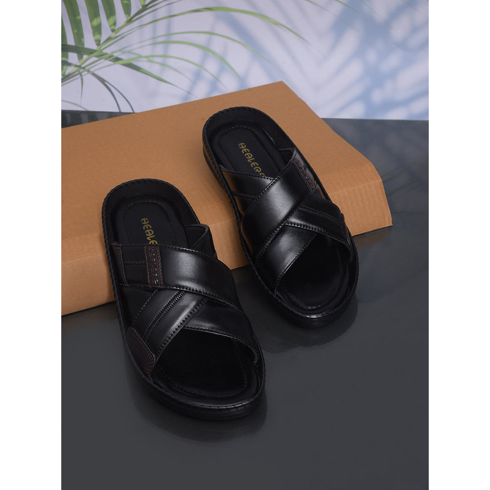 Healers By Liberty Mens STARC-2E Black Casual Slippers