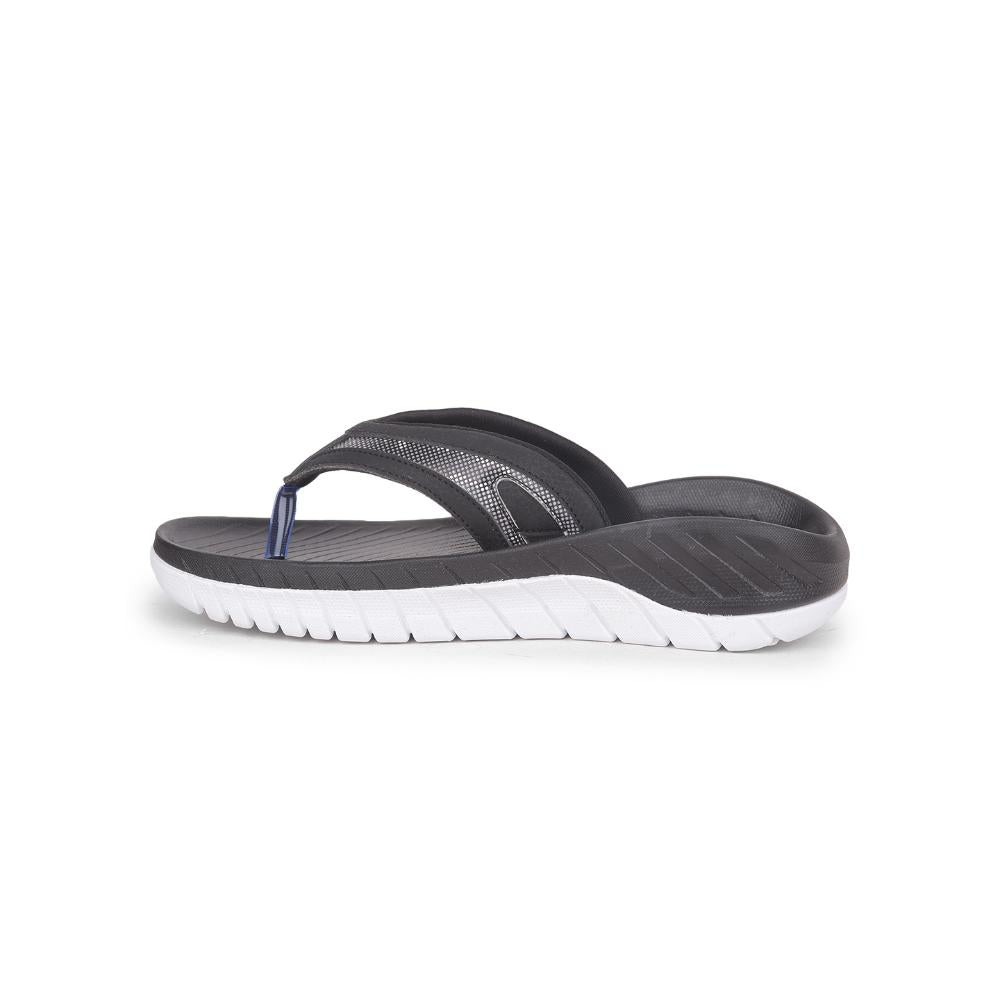 Leap7x Casual Black Flip Flop For Men AUSTIN By Liberty