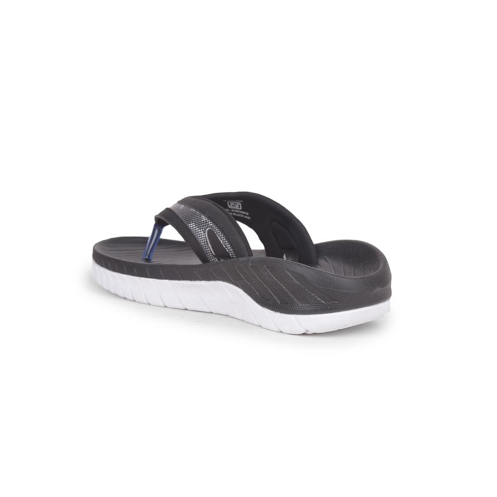 Leap7x Casual Black Flip Flop For Men AUSTIN By Liberty