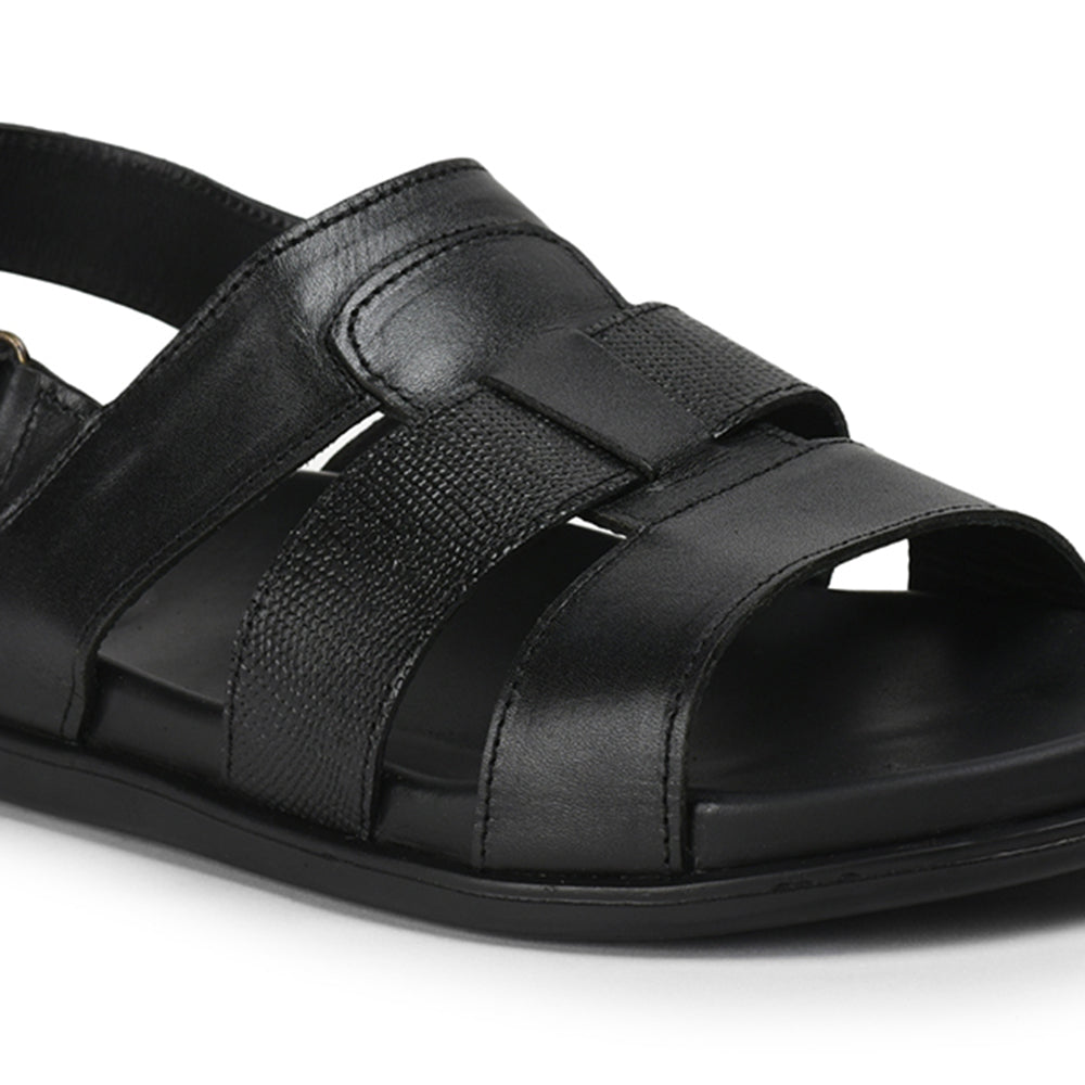 Healers By Liberty Men SOFT-4 Black Formal Sandal