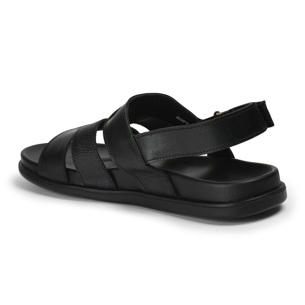 Healers By Liberty Men SOFT-4 Black Formal Sandal