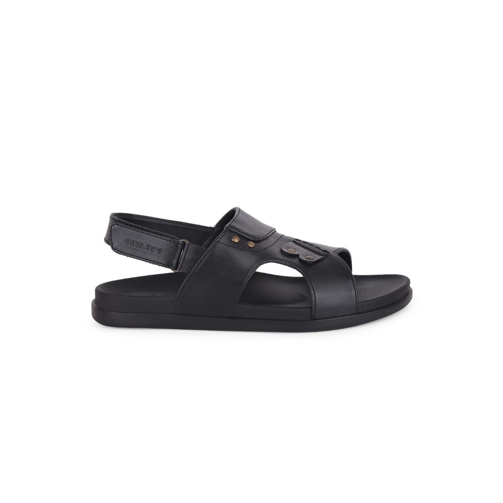 Healers Casual Black Sandal For Men DANVER-E By Liberty