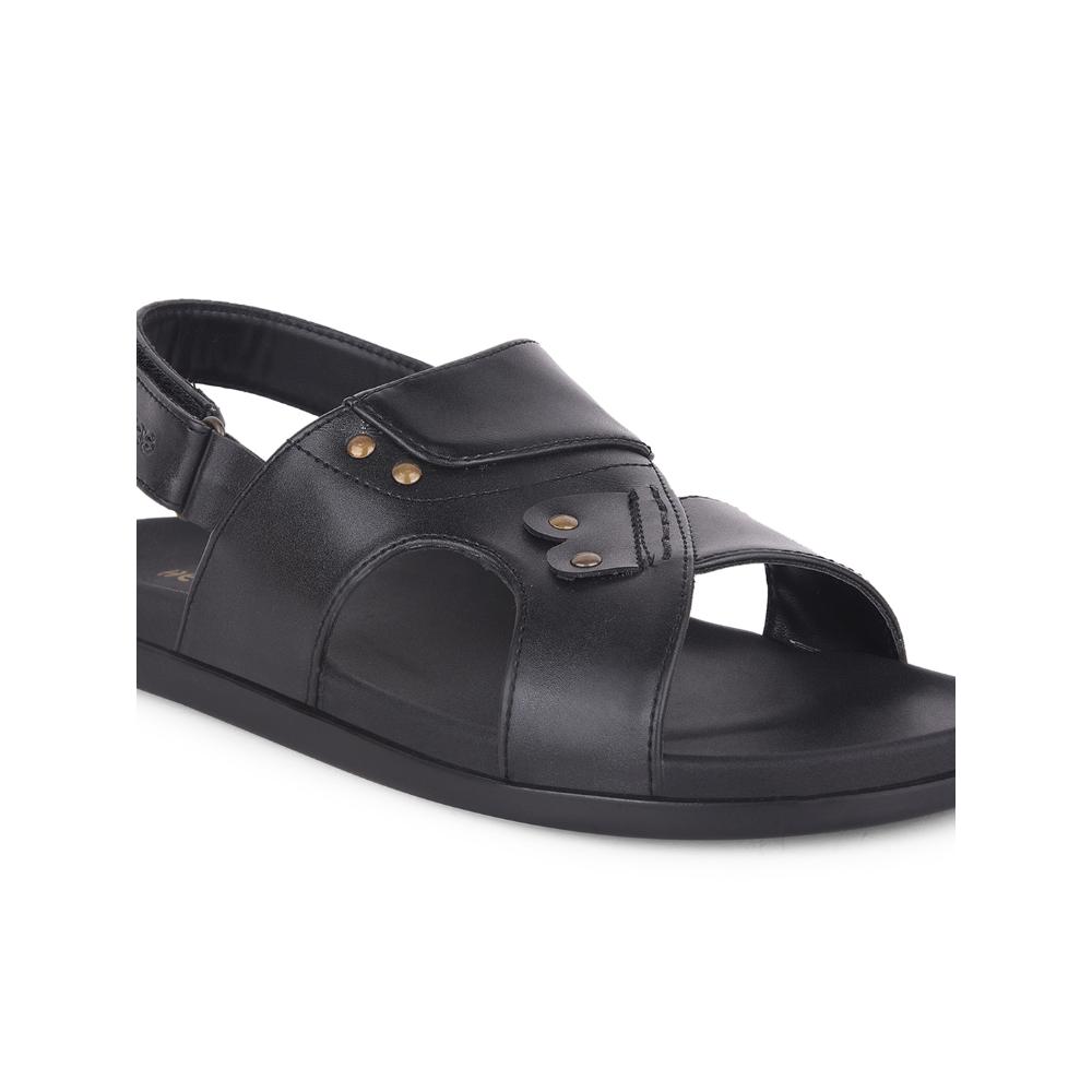 Healers Casual Black Sandal For Men DANVER-E By Liberty