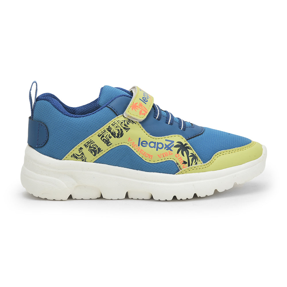 Leap7x Sports Non Lacing Shoes For Kids (R.Blue) TURBO-1E By Liberty