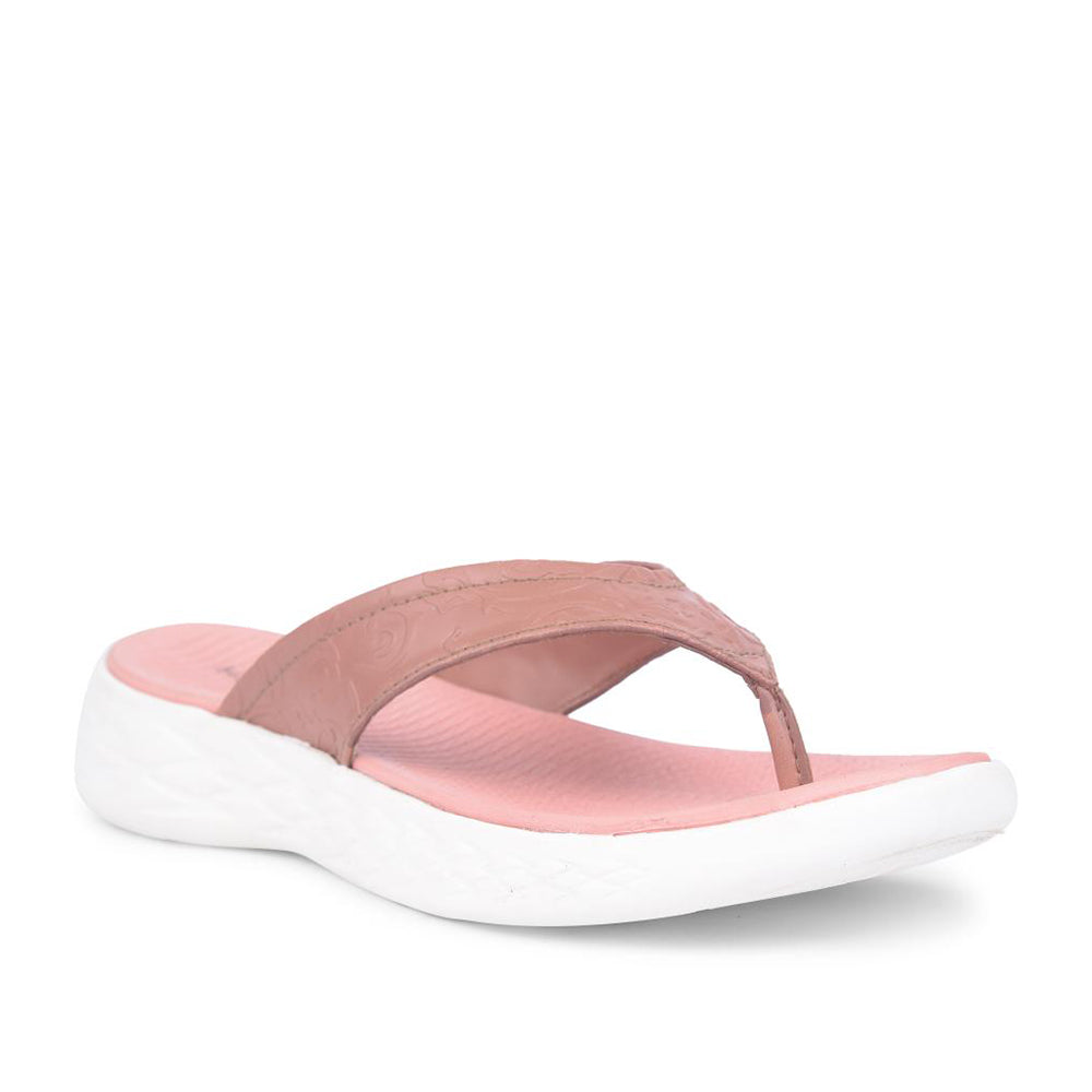 Healers Casual Peach Slipper For Women SOFIA-1E By Liberty