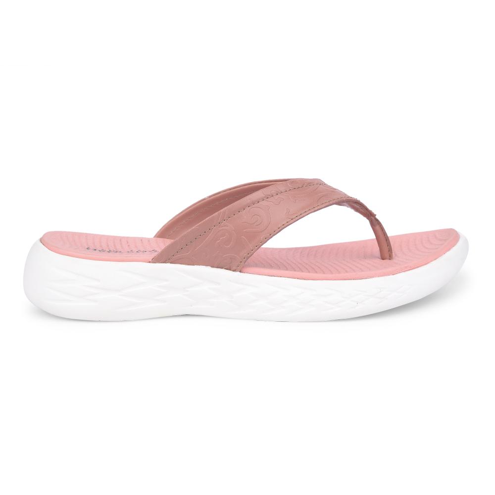 Healers Casual Peach Slipper For Women SOFIA-1E By Liberty