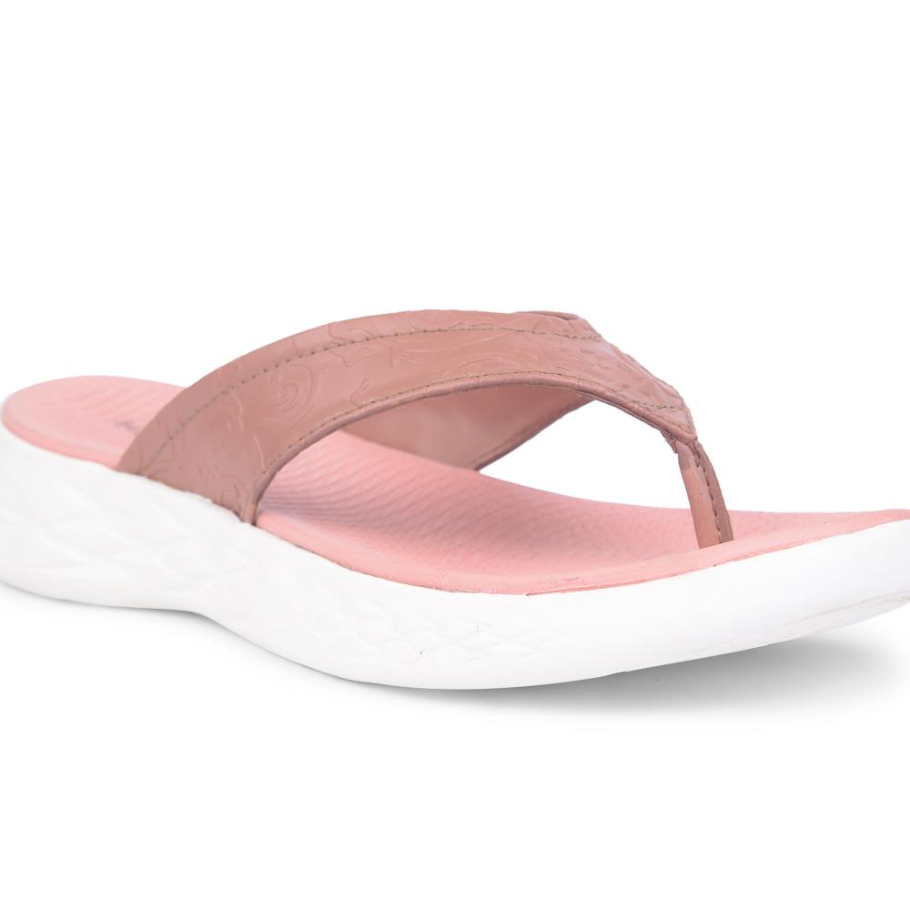 Healers Casual Peach Slipper For Women SOFIA-1E By Liberty