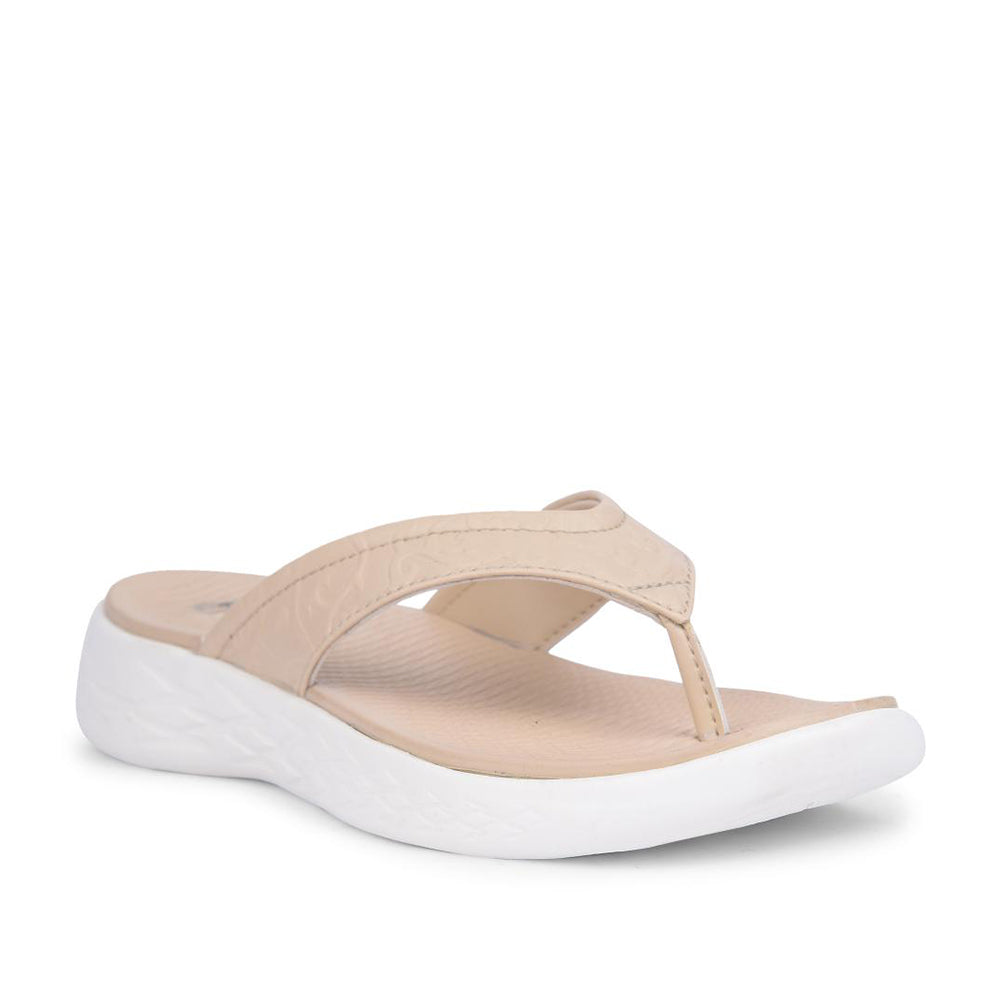 Healers Casual Beige Slipper For Women SOFIA-1E By Liberty