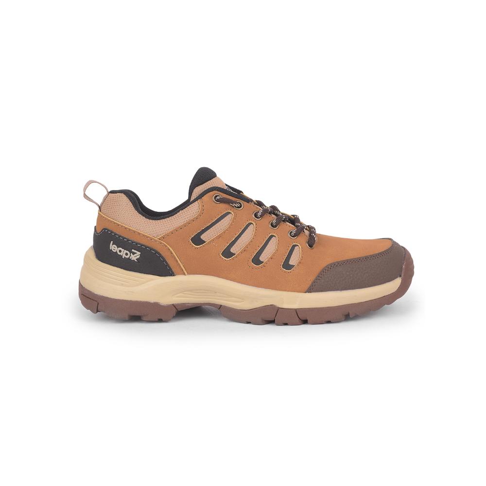 Leap7x Sports Trekking Camel Lacing Shoes For Men COLUMBO-1E By Liberty