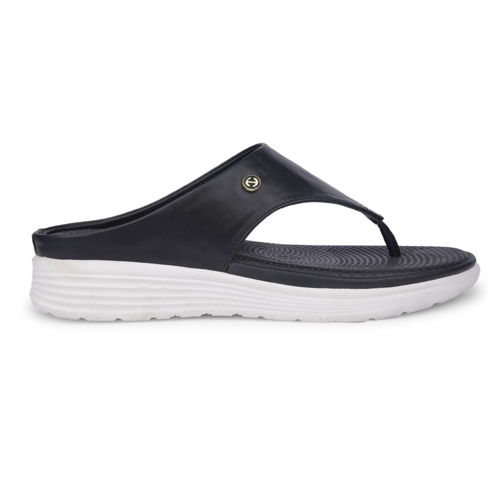 Healers Casual Black Slipper For Women DINZY-2E By Liberty