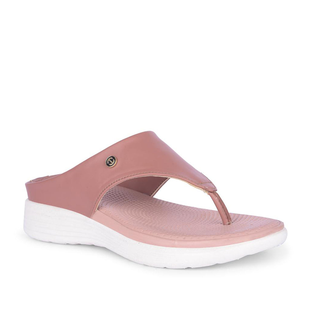 Healers Casual Peach Slipper For Women DINZY-2E By Liberty