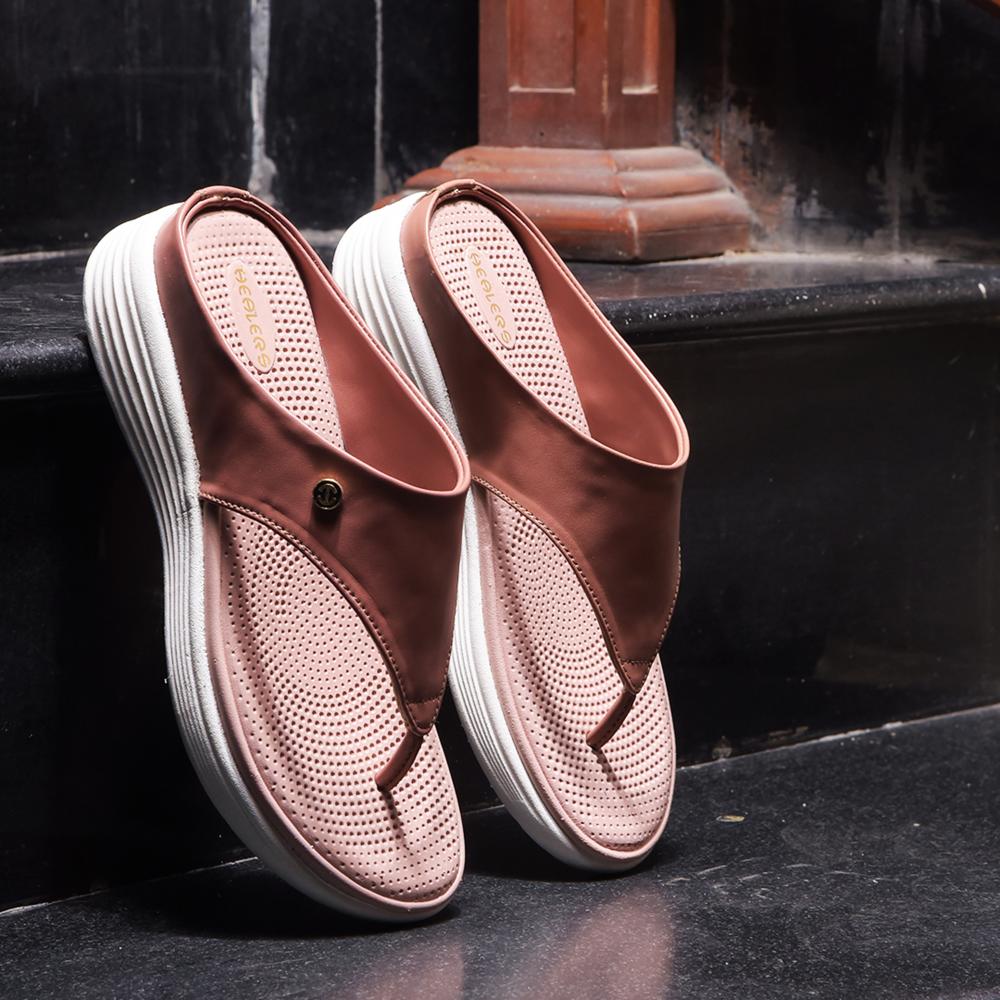 Healers Casual Peach Slipper For Women DINZY-2E By Liberty