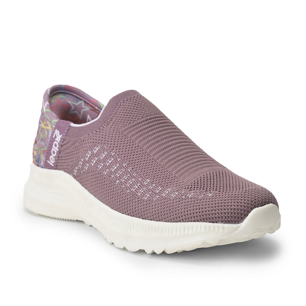 Leap7x Non Lacing Purple Casual Slip on Shoes For Women EAZY By Liberty