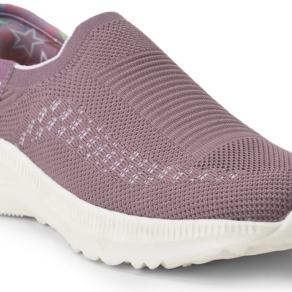 Leap7x Non Lacing Purple Casual Slip on Shoes For Women EAZY By Liberty