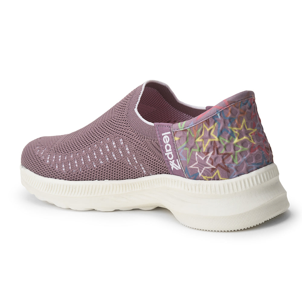 Leap7x Non Lacing Purple Casual Slip on Shoes For Women EAZY By Liberty