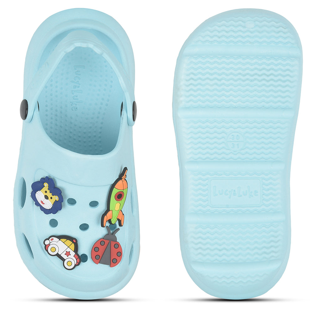 Lucy & Luke By Liberty ALEX Kids Sky Blue Clogs