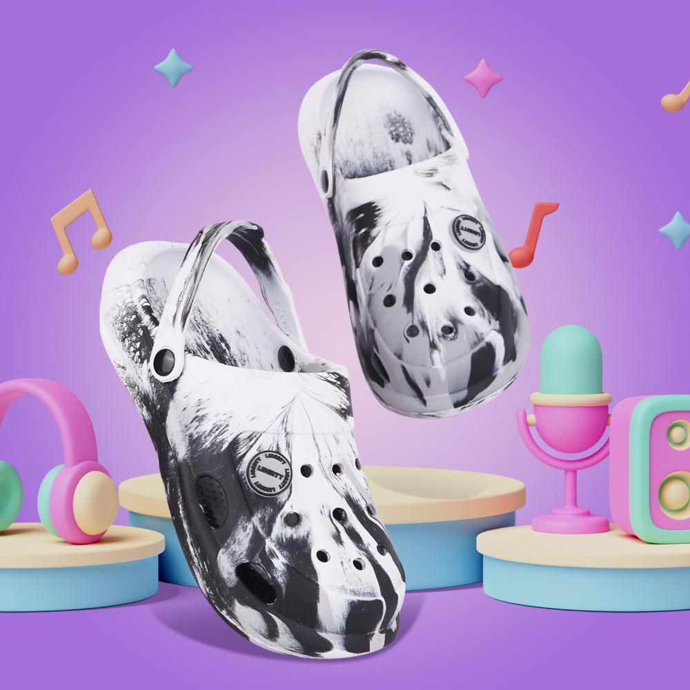 Lucy & Luke By Liberty ALEX-2E Kids Black Clogs