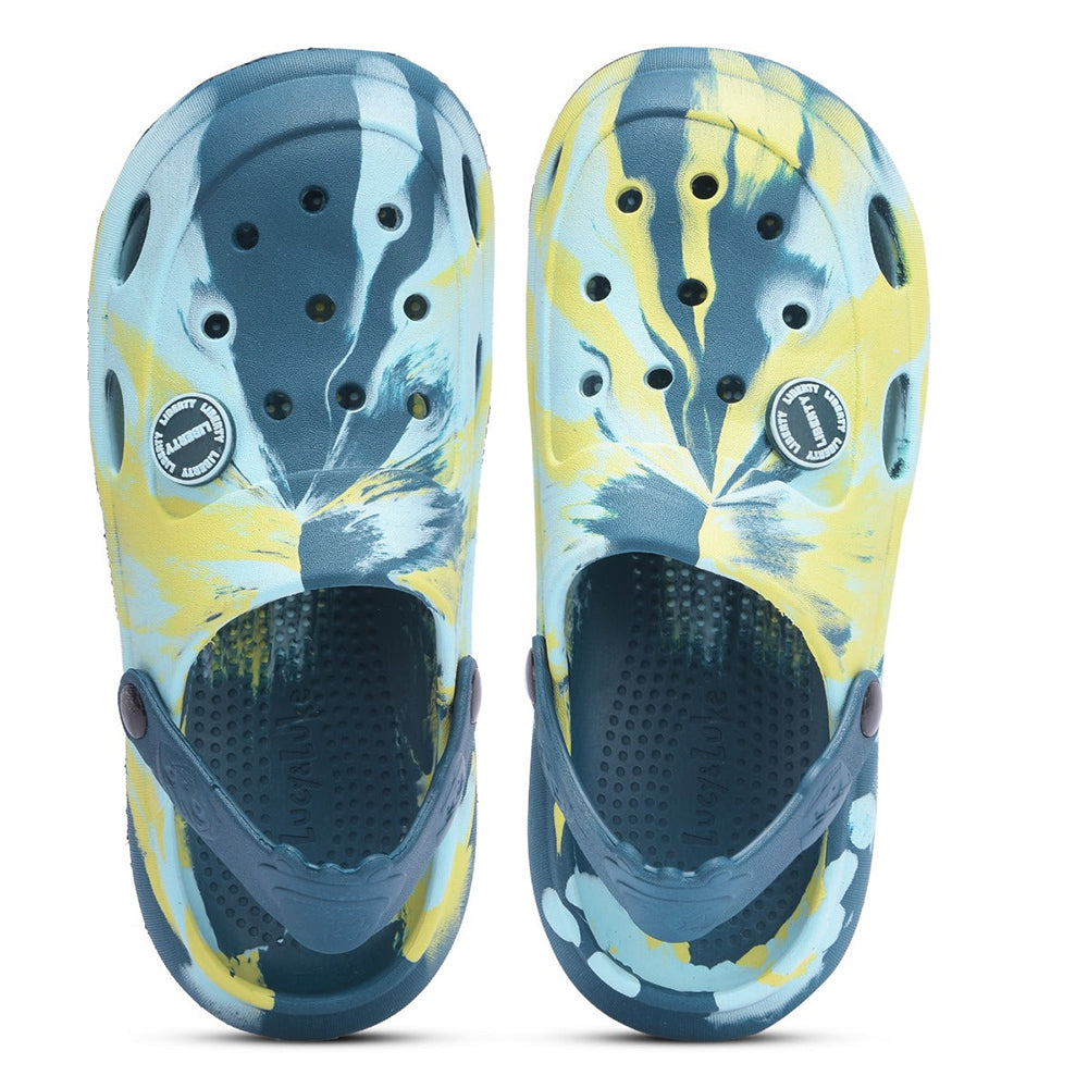 Lucy & Luke By Liberty ALEX-2E Kids Teal Blue Clogs