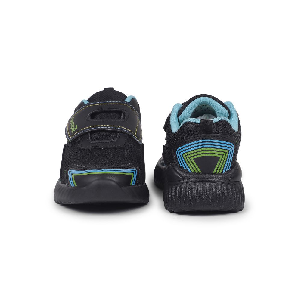 Leap7x By Liberty Kids NITKID-2 Black Sports Non Lacing Shoes