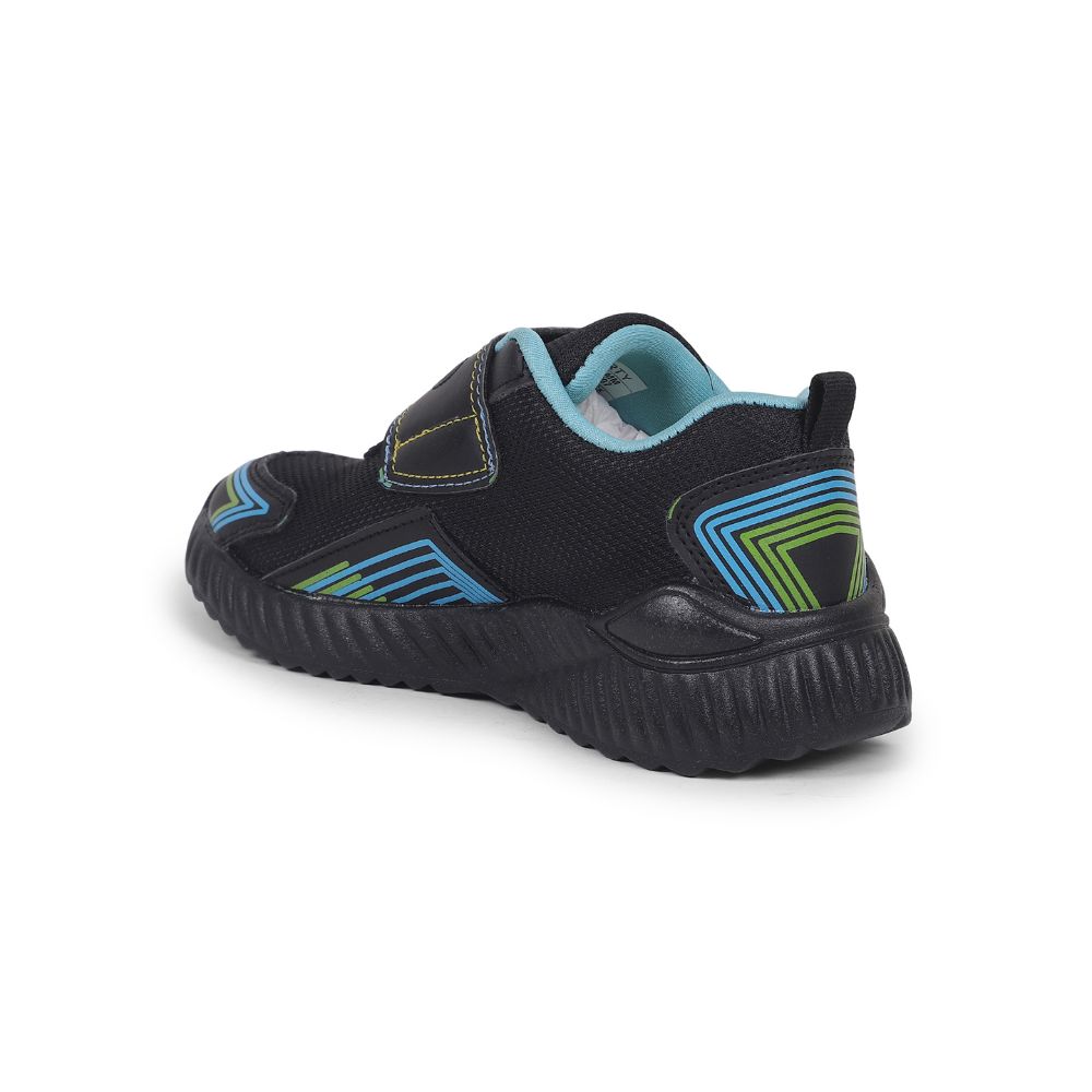 Leap7x By Liberty Kids NITKID-2 Black Sports Non Lacing Shoes